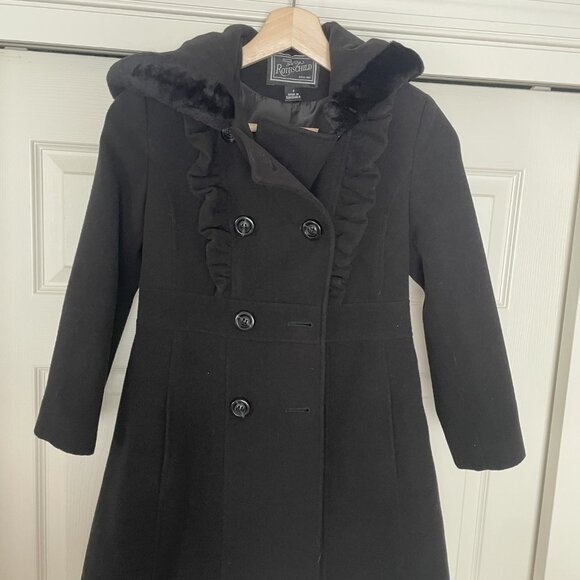 Vintage Rothschild Faux Wool Dress Coat Girls Size 7